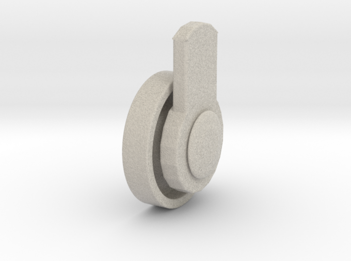 Wheel for furniture pieces 3d printed