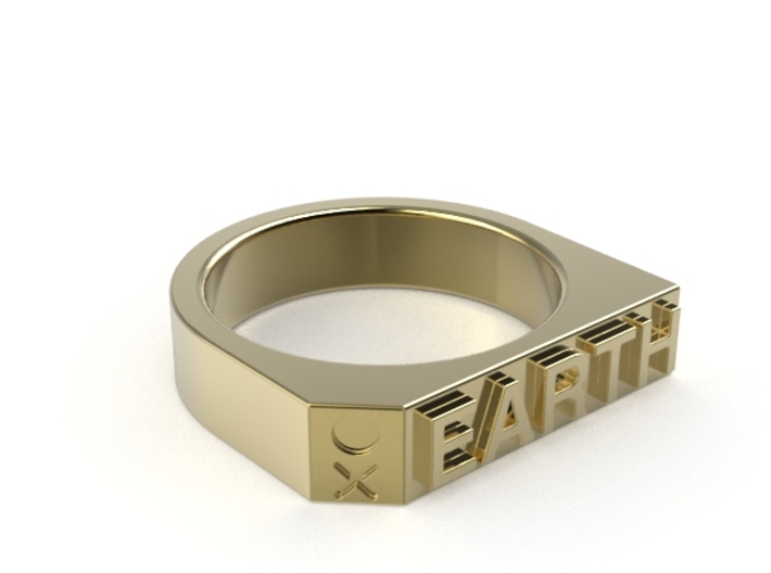 Earth Ring - Captain series - Mulder&amp;Skully 3d printed