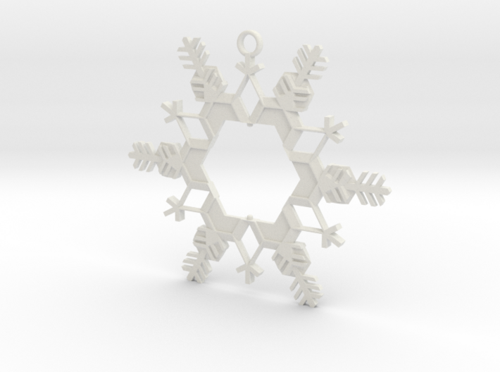 Snow Flake Ornament, Outer piece 3d printed 
