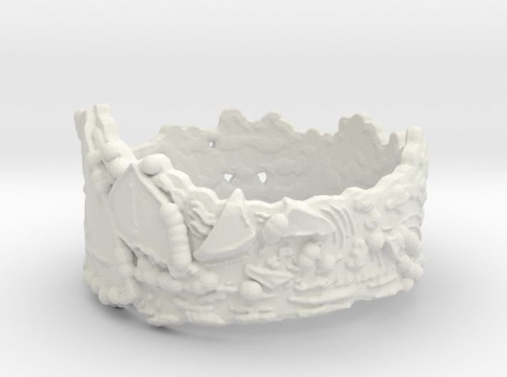 Cloud Ships #1, Ring Size 7 3d printed