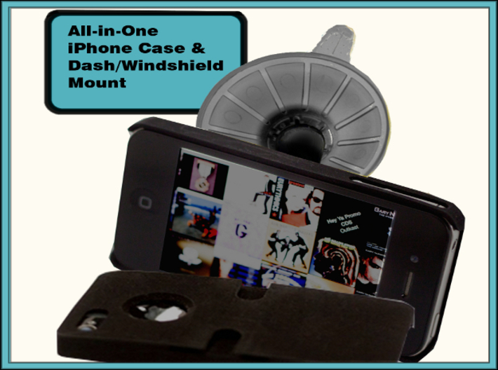 Iphone 6 Phone Case & Windshield/Dash Mount 3d printed Iphone 6 Phone Case & Windshield/Dash Mount