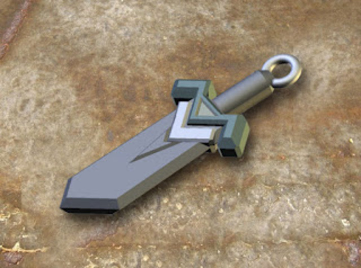 Dark Steel Sword Pendant 3d printed
