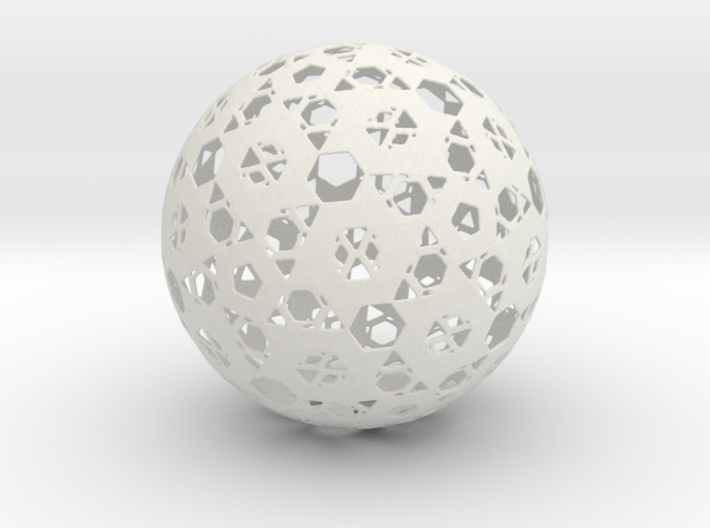 Hexa Mesh Sphere 3d printed