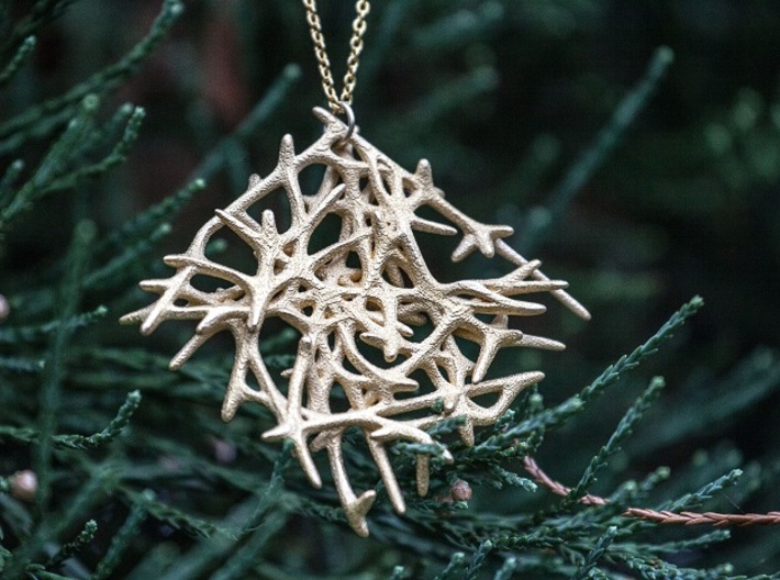 Abstract Mesh Pendant 3d printed