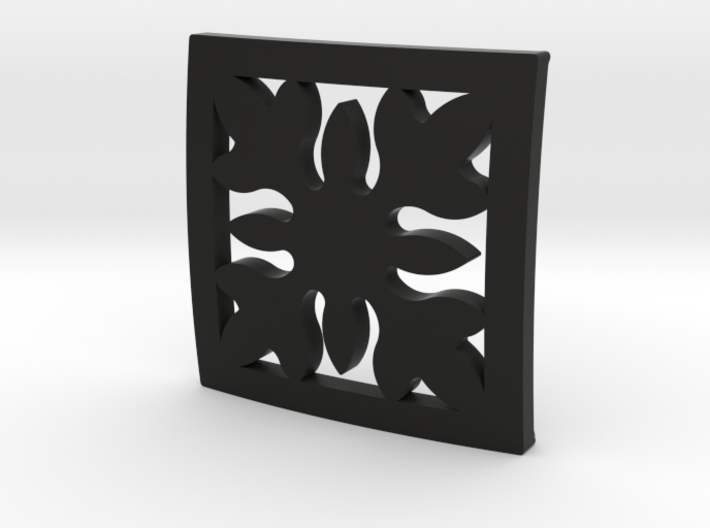 Hawaiian Quilt Block Pendant 3d printed 