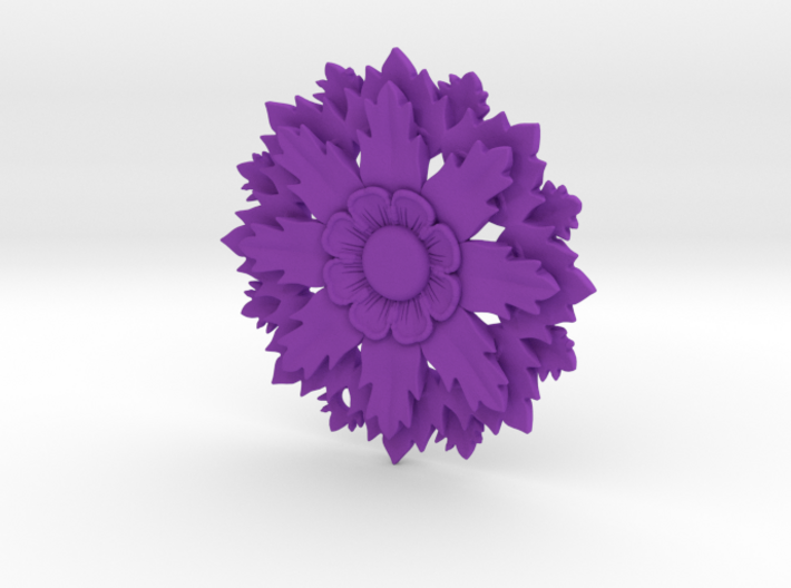 Flower Pendant With Hole 3d printed