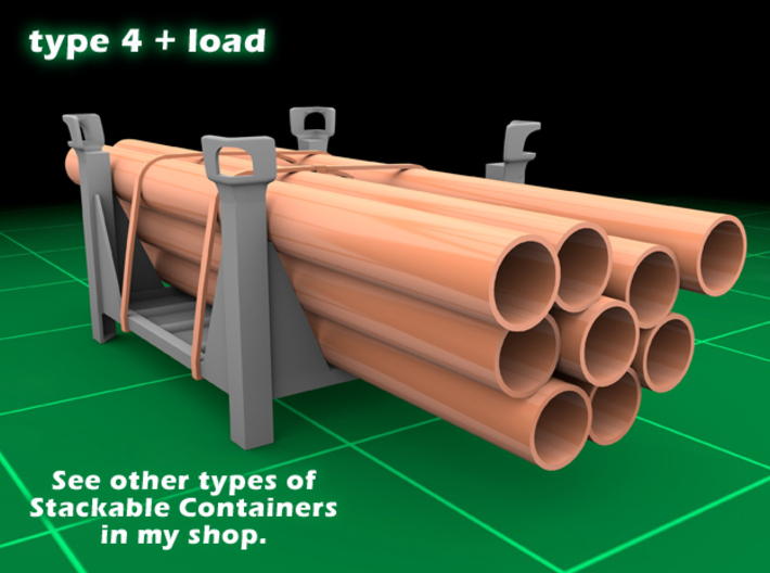 Stackable Container Type4 +load 3d printed 