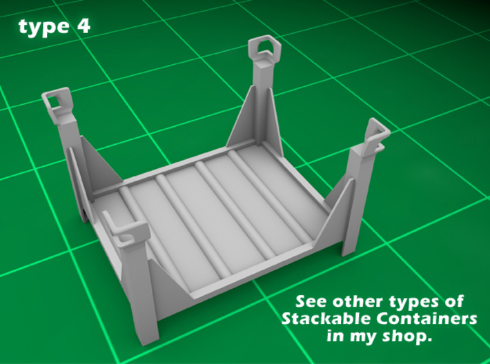 Stackable Container Type4 (1x) 3d printed 