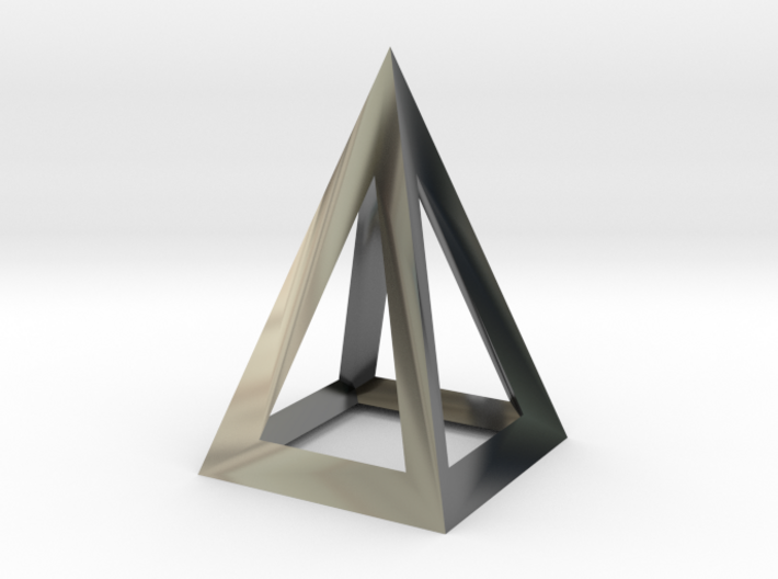 pyramidal pendant 3d printed
