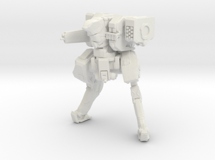 Neugen Battle Walker with autocannon and rocket po 3d printed 
