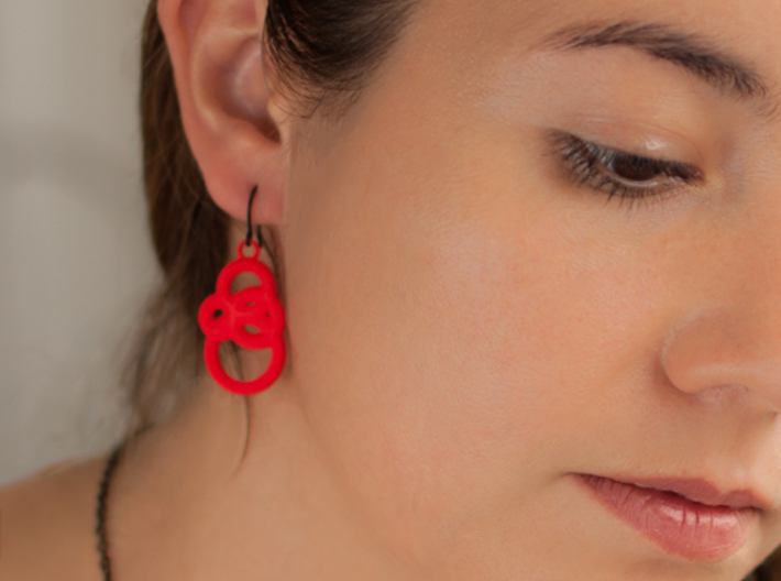 Michelin like earrings 3d printed Do you need some color? Grab a simple outfit and accessorize it reflecting who you are.