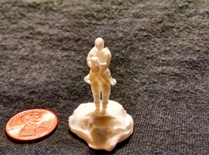Catrell, the Human Cleric Hermit with Holy Symbol 3d printed