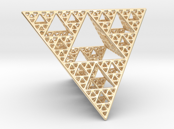 Sierpinski Tetrahedron level 4 3d printed