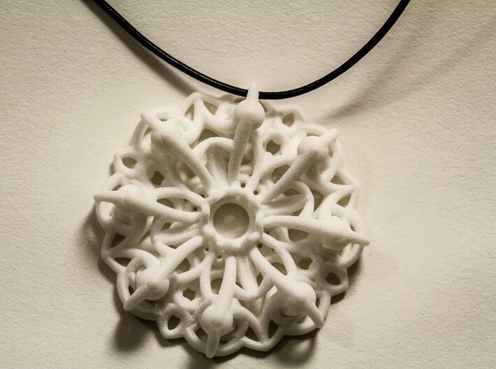 Mandala Flow Pendant 3d printed 