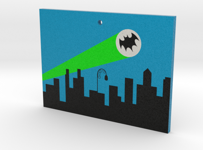 Bat Signal Ornament 3d printed 