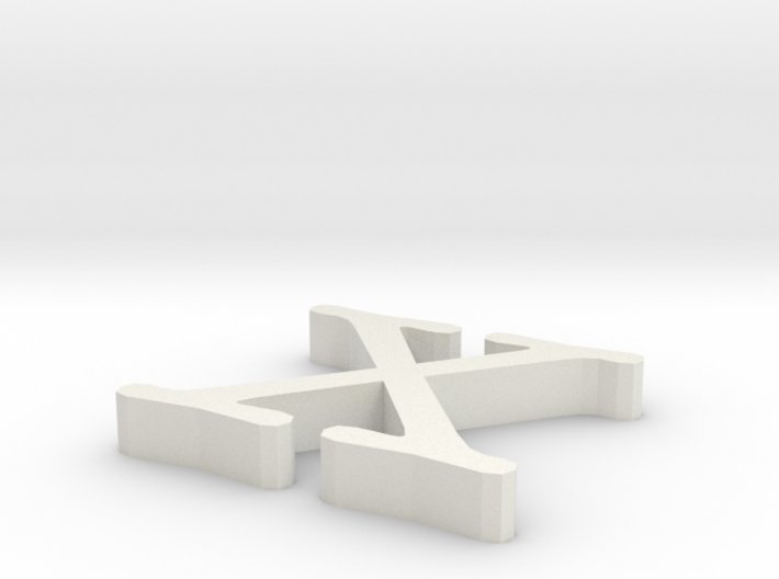 X Letter 3d printed