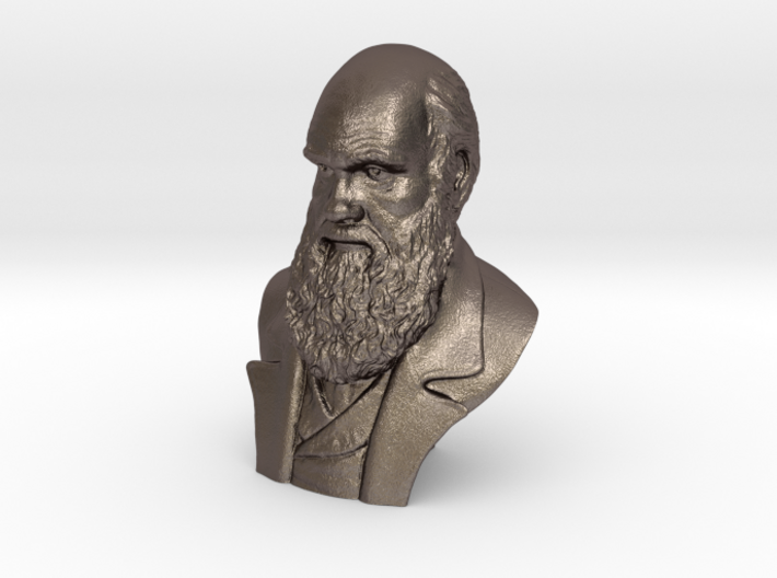Charles Darwin 2&quot; Bust 3d printed