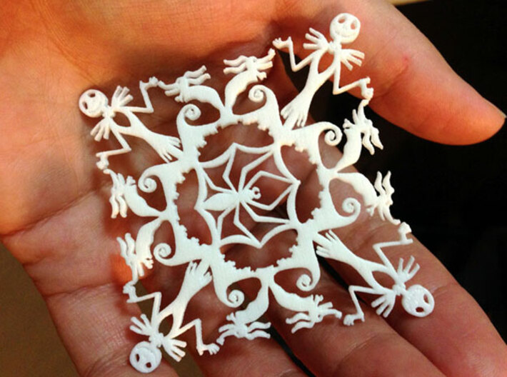 Nightmare Snowflake 3d printed The test print came out great!