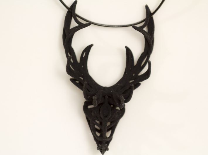 Deer Head Pendant 3d printed