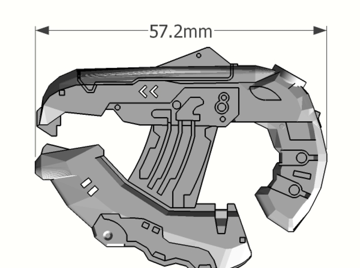 1:6 Large Direct Energy pistol x2 3d printed Add a caption...