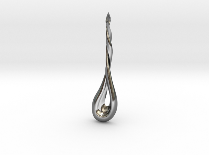 Twisting Pendant 3d printed 