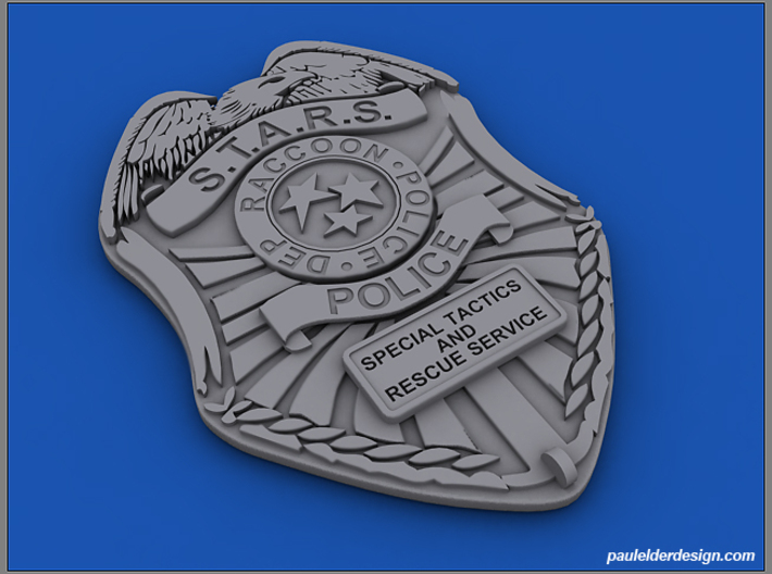 S.T.A.R.S. Badge 3d printed