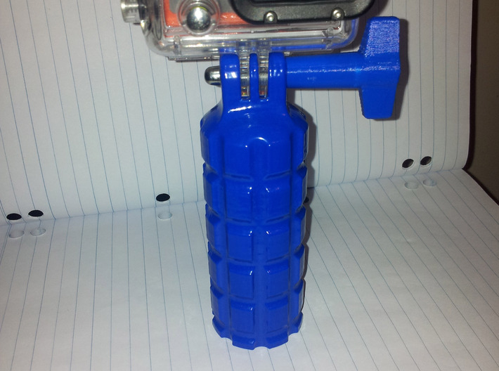 Hand Grip for GoPro 3d printed Printed on an UP 3D printer