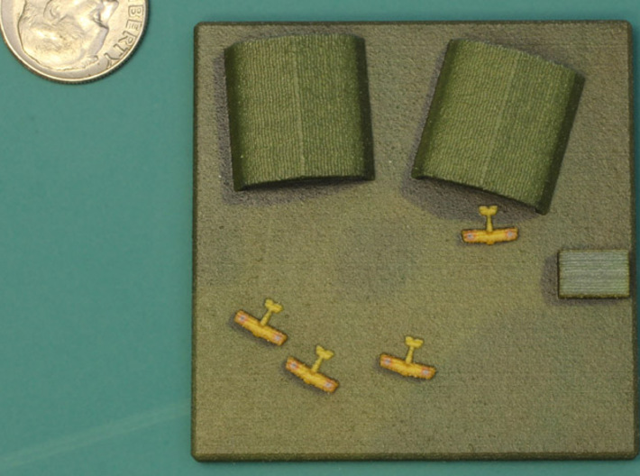 French WWI Aerodrome 3d printed Photo after matte over-spray