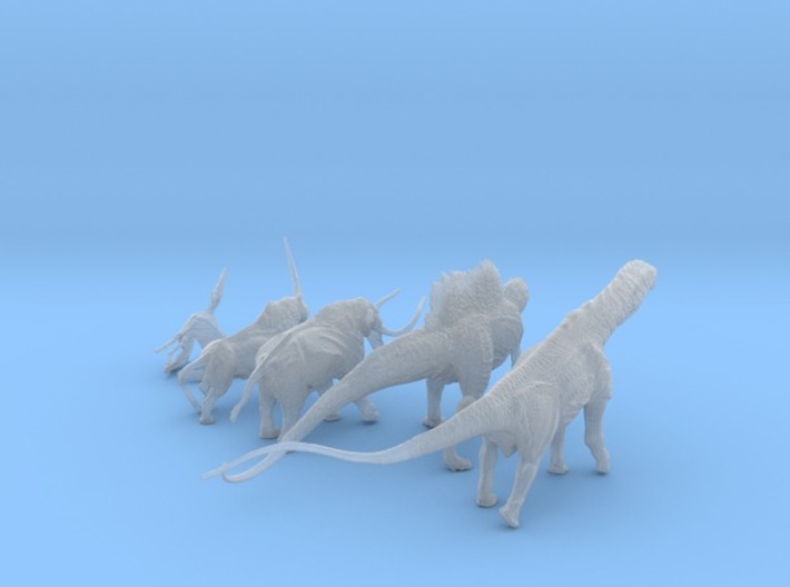 Mini Prehistoric Collection 1 3d printed Mini pack of dinosaurs ©2012-2014 RareBreed