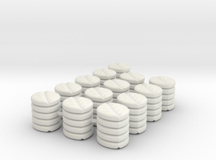 Leave stack Tokens (13 pcs) 3d printed