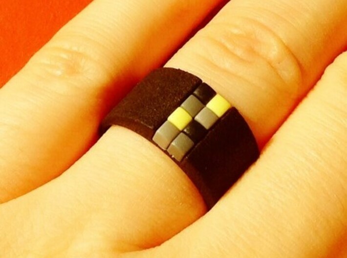 high 8-bit ring (US7/⌀17.3mm) 3d printed
