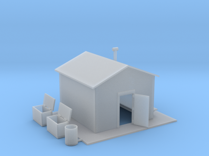 Railroad Work Shed 3d printed