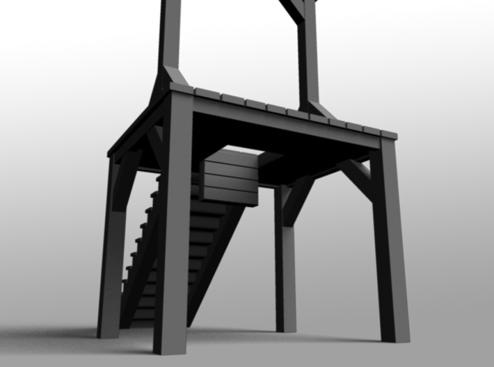 Gallows - Double Posted, Dropped (ZScale) 3d printed 