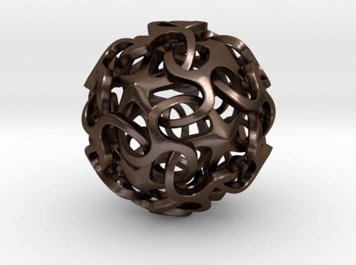 Icosahedron VI, medium 3d printed