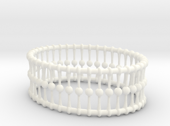 Bracelet Oval Cones Balls And Rings 3 In X 225 3d printed