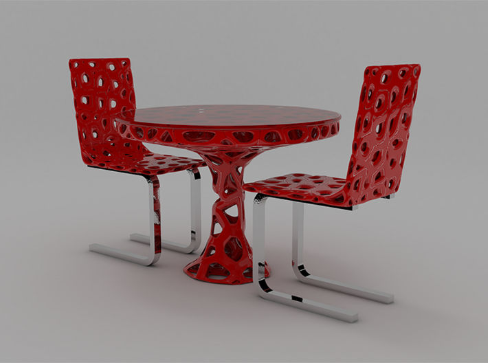 Modern Voronoi Organic Chair 3d printed 