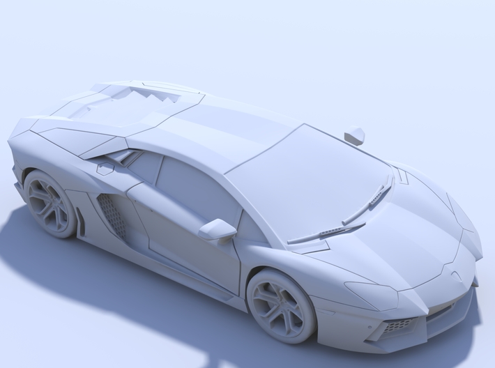 75mm - Hollow: Lamborghini Aventador 3d printed