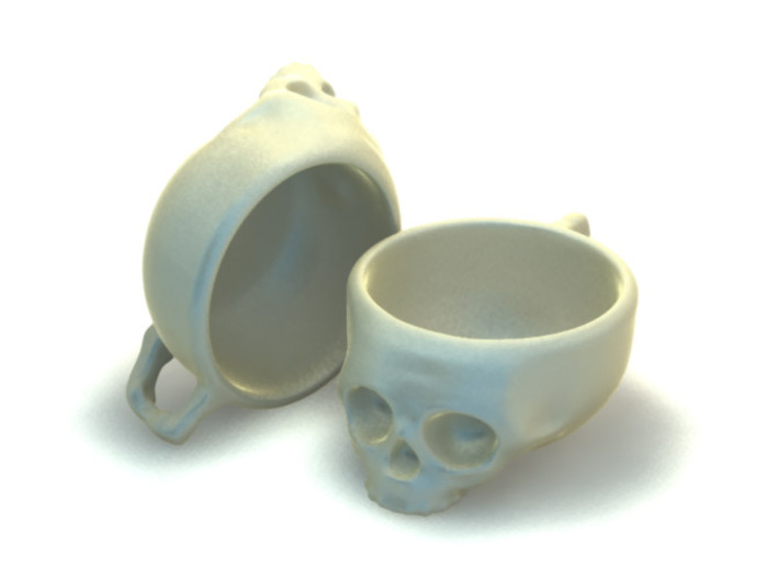 The Cranium Mug 3d printed 
