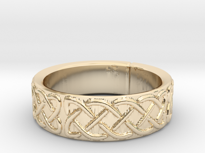 Celtic Knotwork Ring Small 3d printed