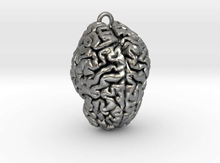 Brain Pendant 3d printed
