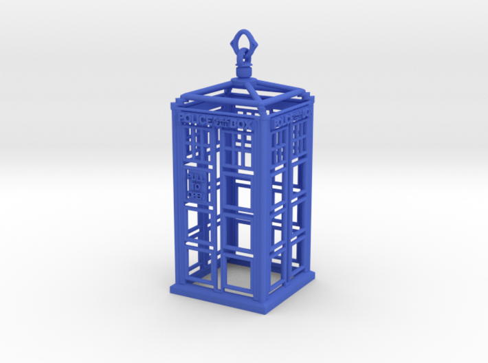 Police Box Ornament, Decoration, or even Necklace! 3d printed 