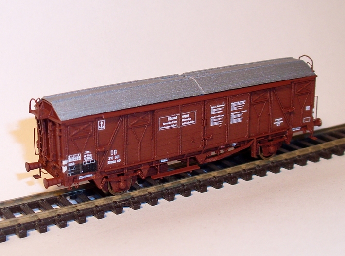 1/148 German train-ferry van E277 3d printed Painted model with all additional parts