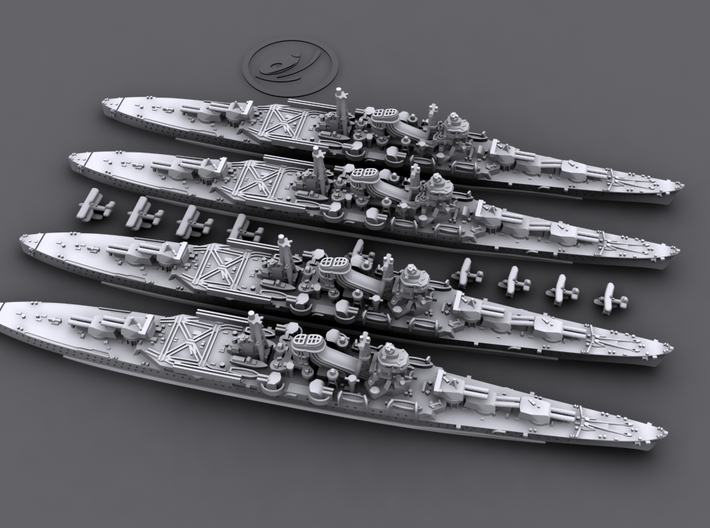 1/4800 IJN Mogami class heavy cruisers 3d printed Computer software render