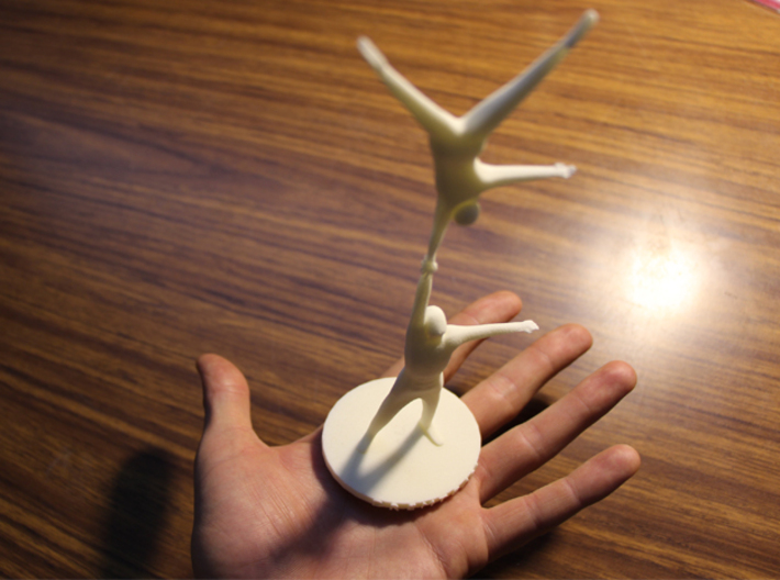 acrobatic long one handed handstand &quot;DREAMTEAM&quot; 3d printed