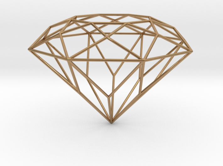 Diamond Brilliant Object 3d printed