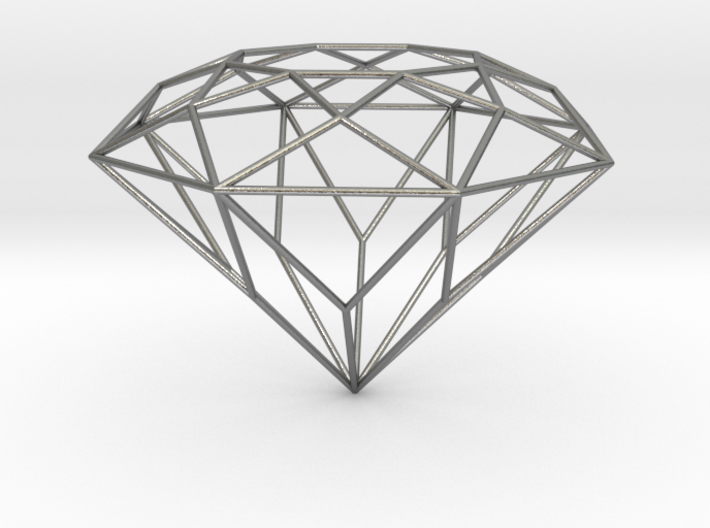 Diamond Brilliant Object 3d printed