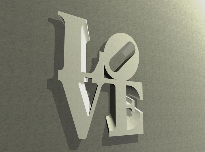 The Love Sculpture Wall decoration 18cm 3d printed 