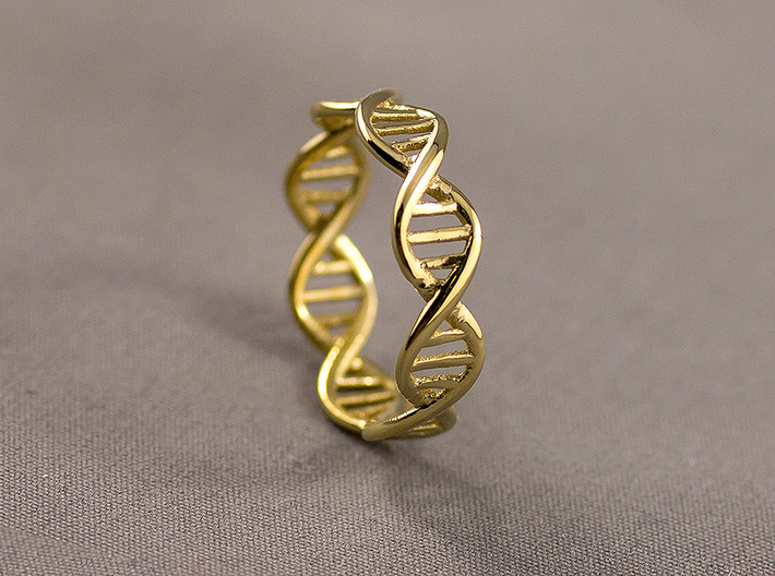 Dna Helix Ring Size 6.5 3d printed