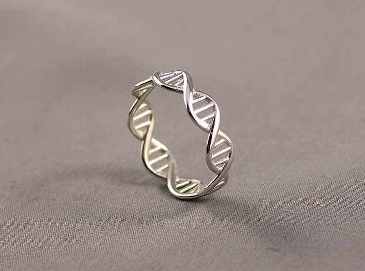 Dna Helix Ring Size 6.5 3d printed