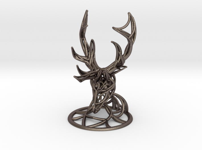 Deer Head With Stand 3d printed
